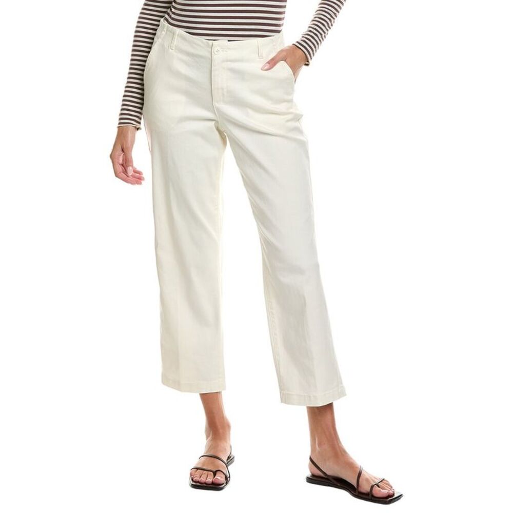 Nydj Womens  Marilyn Ivory Straight Leg Jean